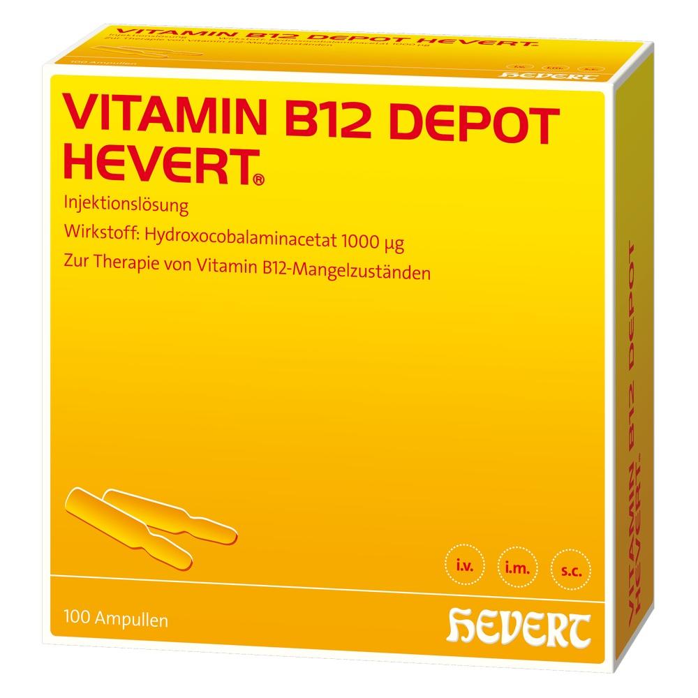 VITAMIN B12 DEPOT HEVERT 100 St Ampullen