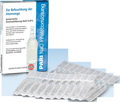 PARI NaCl Inhalationslösung 20X2.5 ml Ampullen