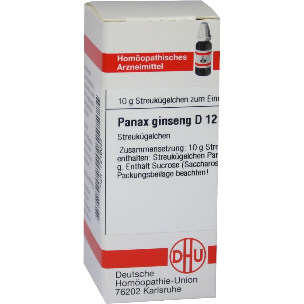 PANAX GINSENG D 12 Globuli 10 g Globuli