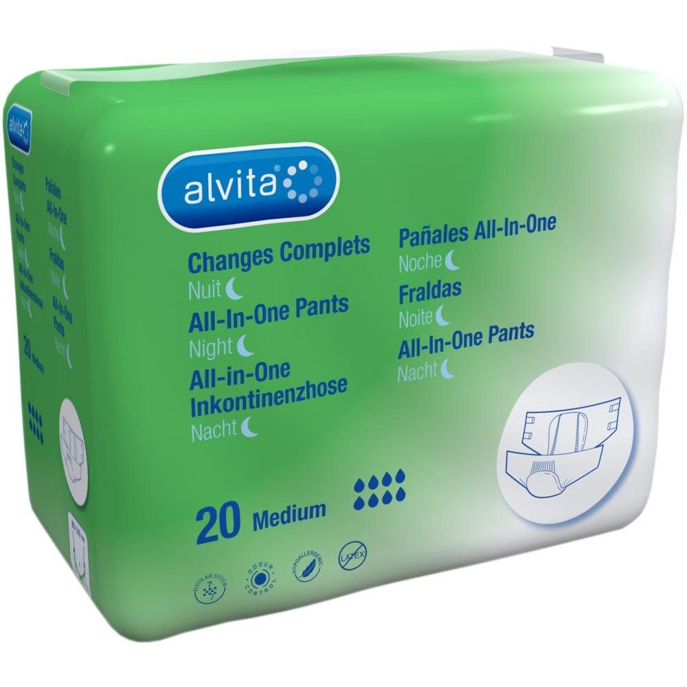 ALVITA All-in-One Inkontinenzhose maxi med.Nacht 20 St
