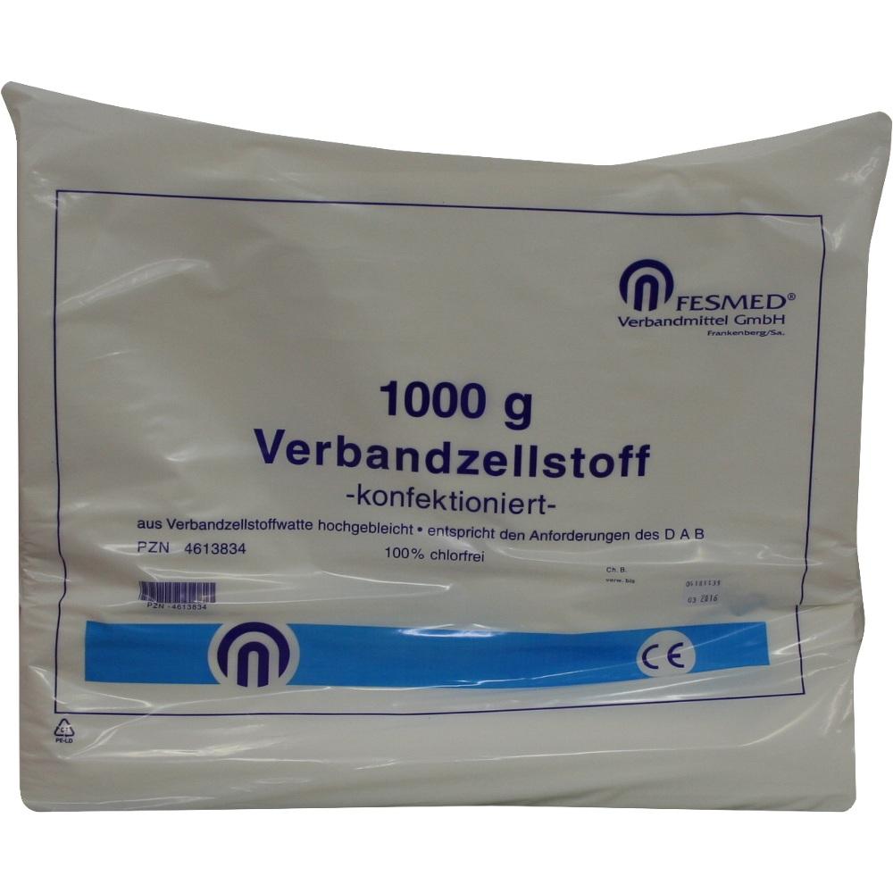 VERBANDZELLSTOFF hochgebleicht chlorfr.konfektion. 1000 g Beutel