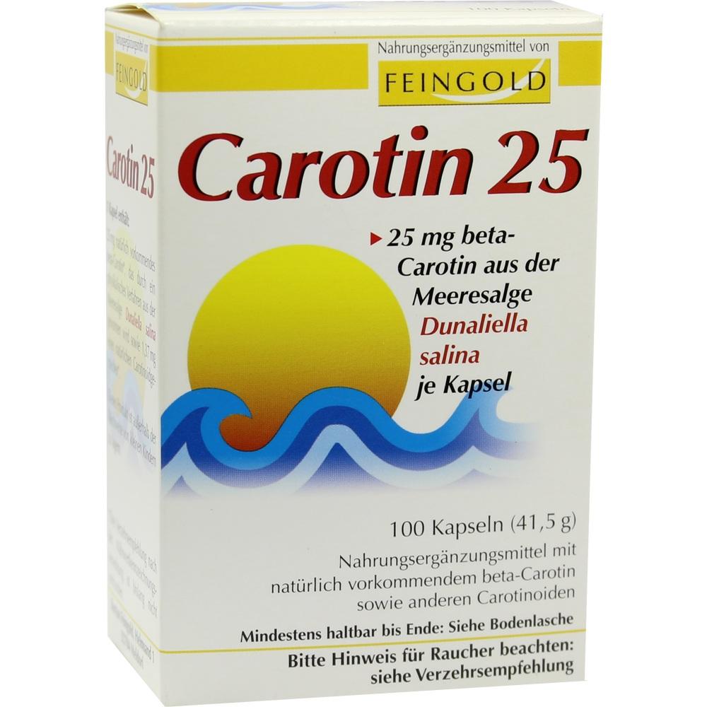 CAROTIN 25 Feingold Kapseln 100 St Kapseln