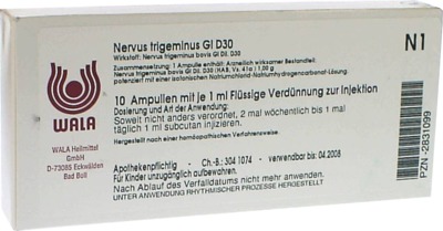 WALA Nervus trigeminus Gl D30 Ampullen 10X1 ml Ampullen