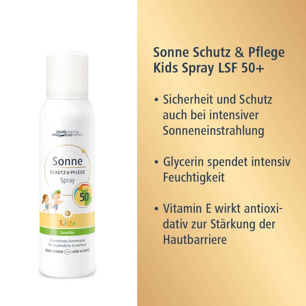 medipharma cosmetics Sonne SCHUTZ & PFLEGE Kids LSF 50+ Aerosol-Spray 150 ml Spray