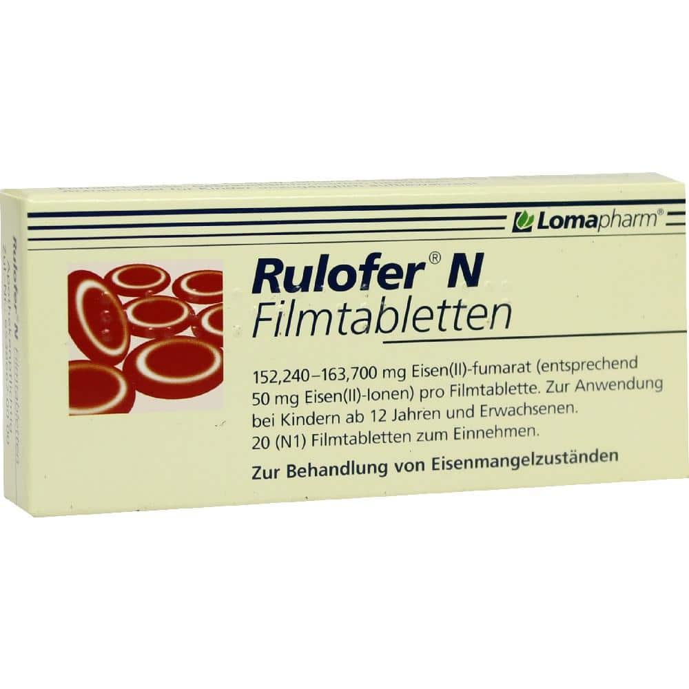 Rulofer N 20 St Filmtabletten