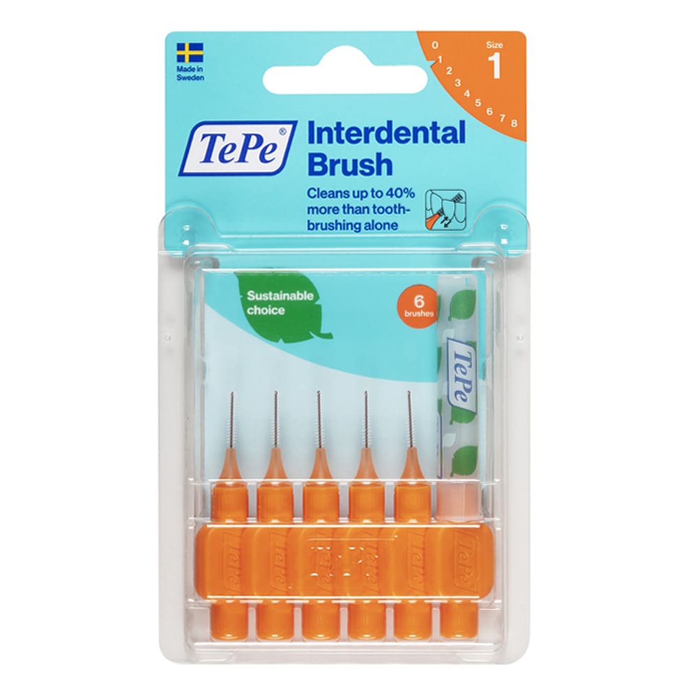 TEPE Interdentalbürste 0,45mm orange 6 St Zahnbürste