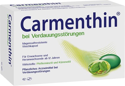 Carmenthin bei Verdauungsstörungen  42 St Magensaftresistente Weichkapseln