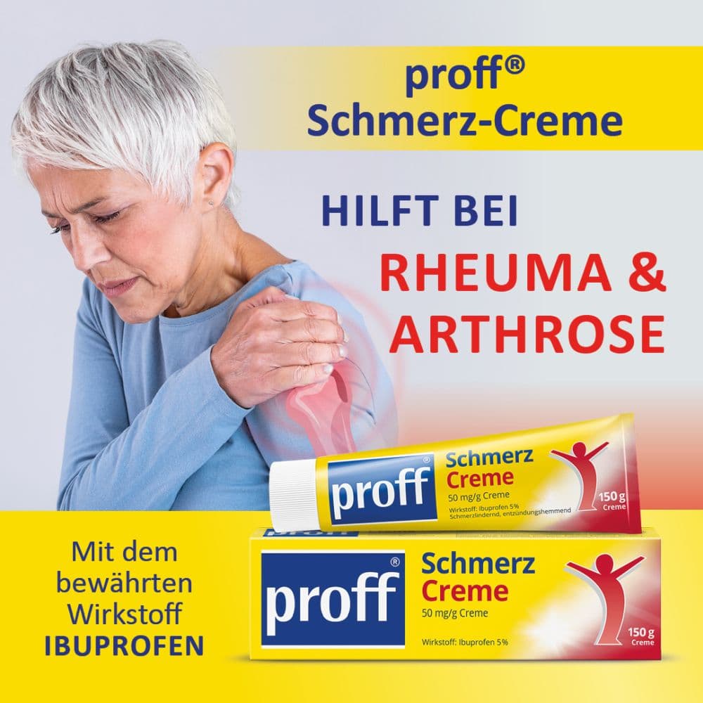 Proff Schmerzcreme 50mg/g 150 g Creme