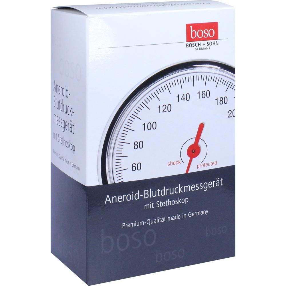 BOSO Egotest Blutdruckm.schwarz aneroid m.Steth. 1 St