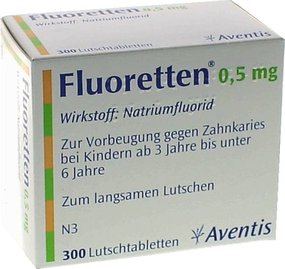 Fluoretten 0,5mg 300 St Tabletten