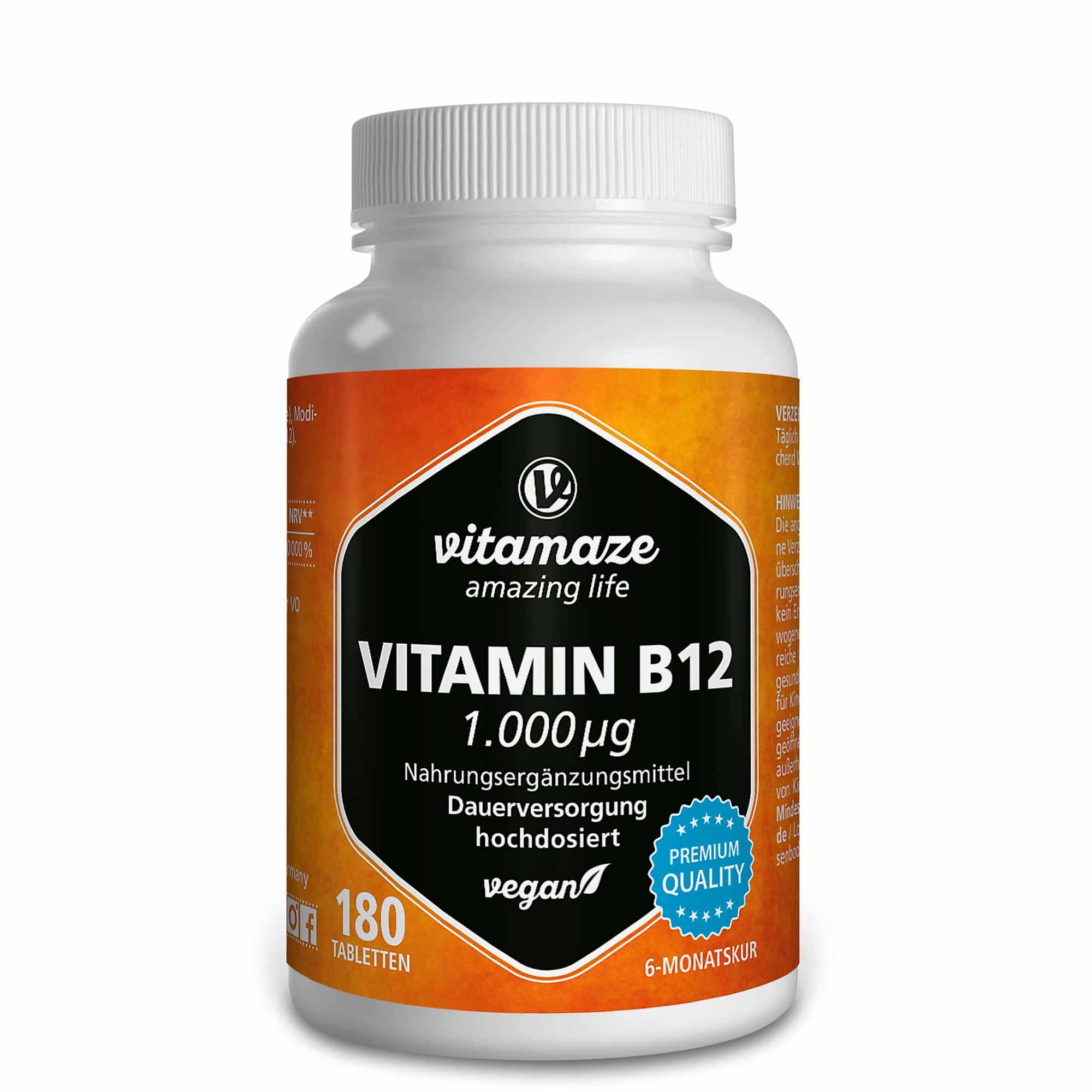 vitamaze VITAMIN B12 1.000 µg 180 St Tabletten