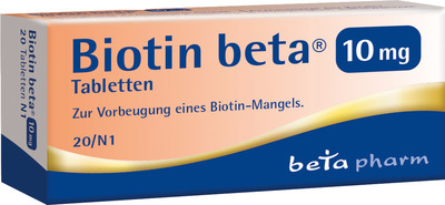 Biotin Beta 10 mg Tabletten 20 St Tabletten