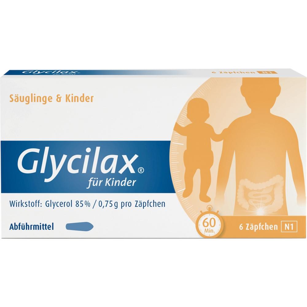 Glycilax für Kinder 6 St Kinder- und Säuglings-Suppositorien