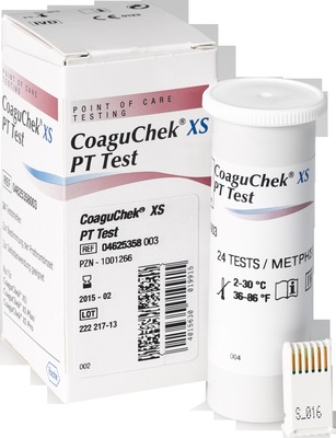COAGUCHEK XS PT Test 24 St Teststreifen