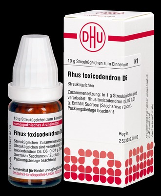 RHUS TOXICODENDRON D 6 Globuli 10 g Globuli