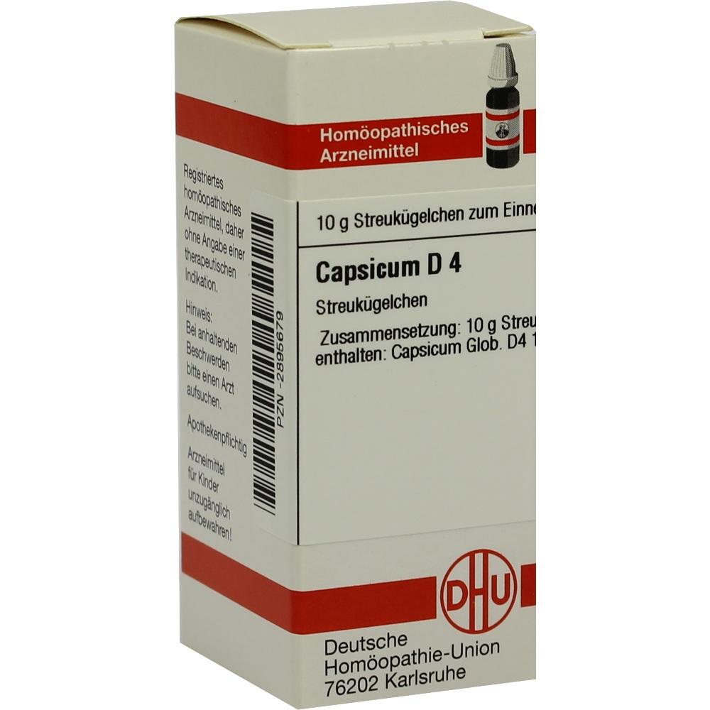 CAPSICUM D 4 Globuli 10 g Globuli