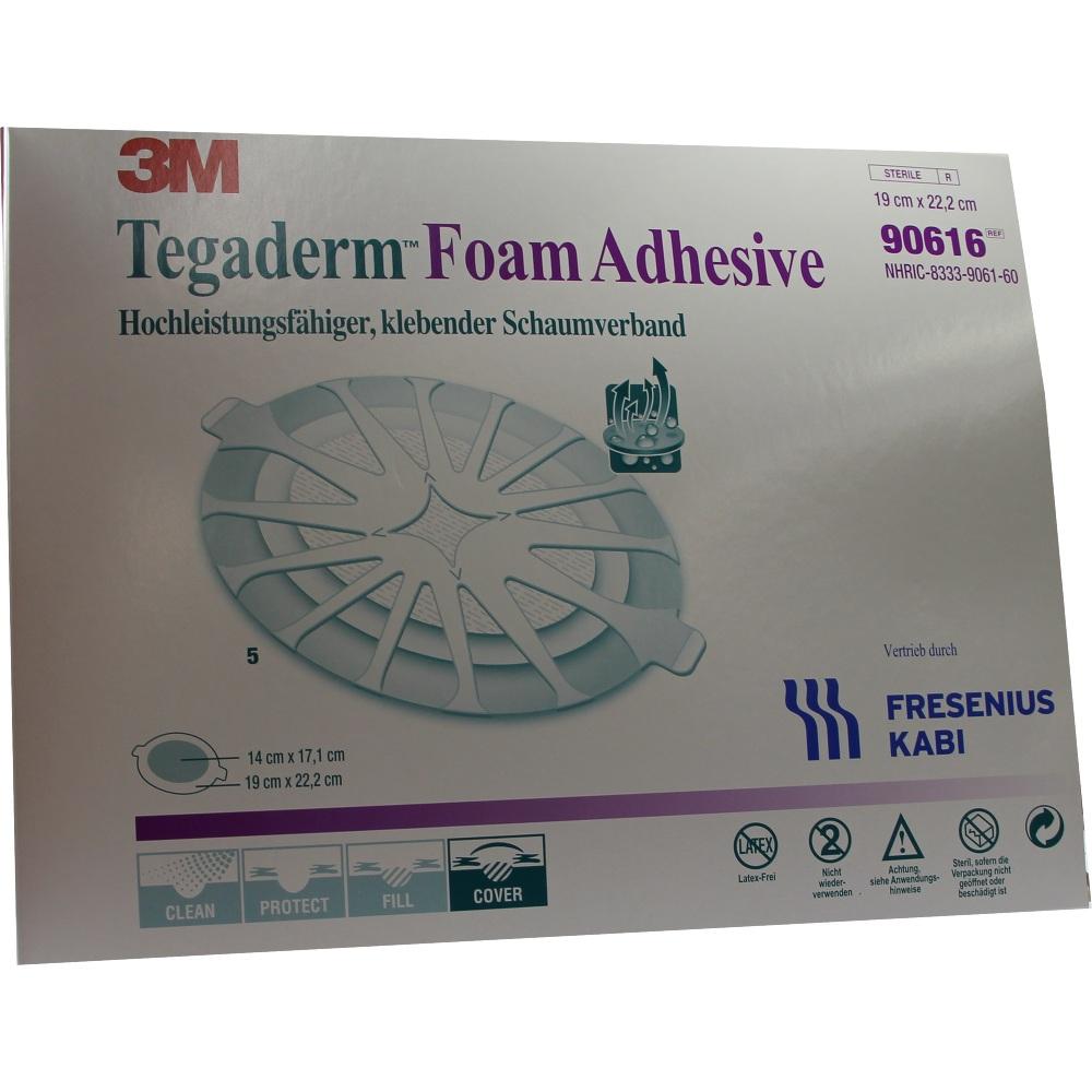 TEGADERM Foam Adhesive FK 19x22,2 cm oval 90616 5 St Verband