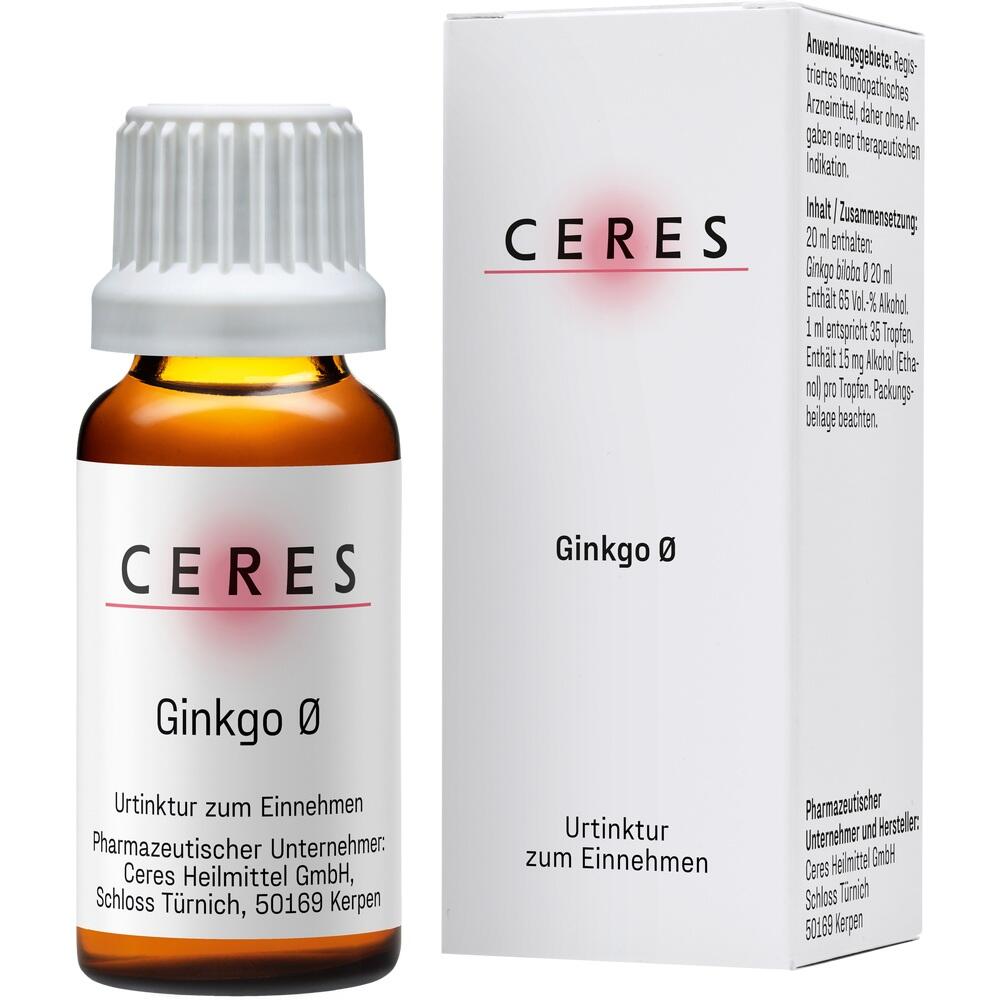 CERES Ginkgo Urtinktur 20 ml Tropfen