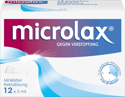 microlax GEGEN VERSTOPFUN 12 Klistiere für Kinder und Erwachsene