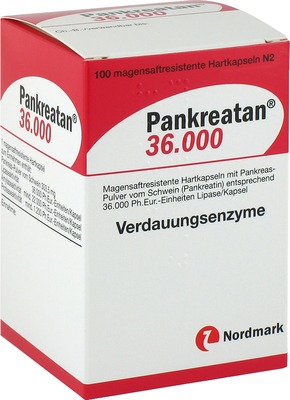 Pankreatan 36000 100 St Magensaftresistente Hartkapseln