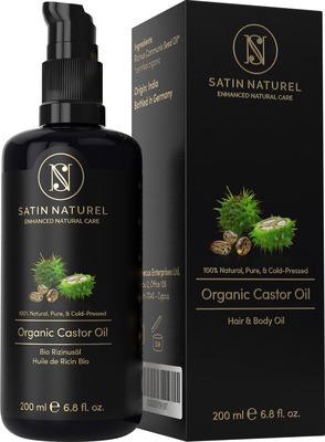 SATIN NATUREL Bio Rizinusöl 200 ml Öl