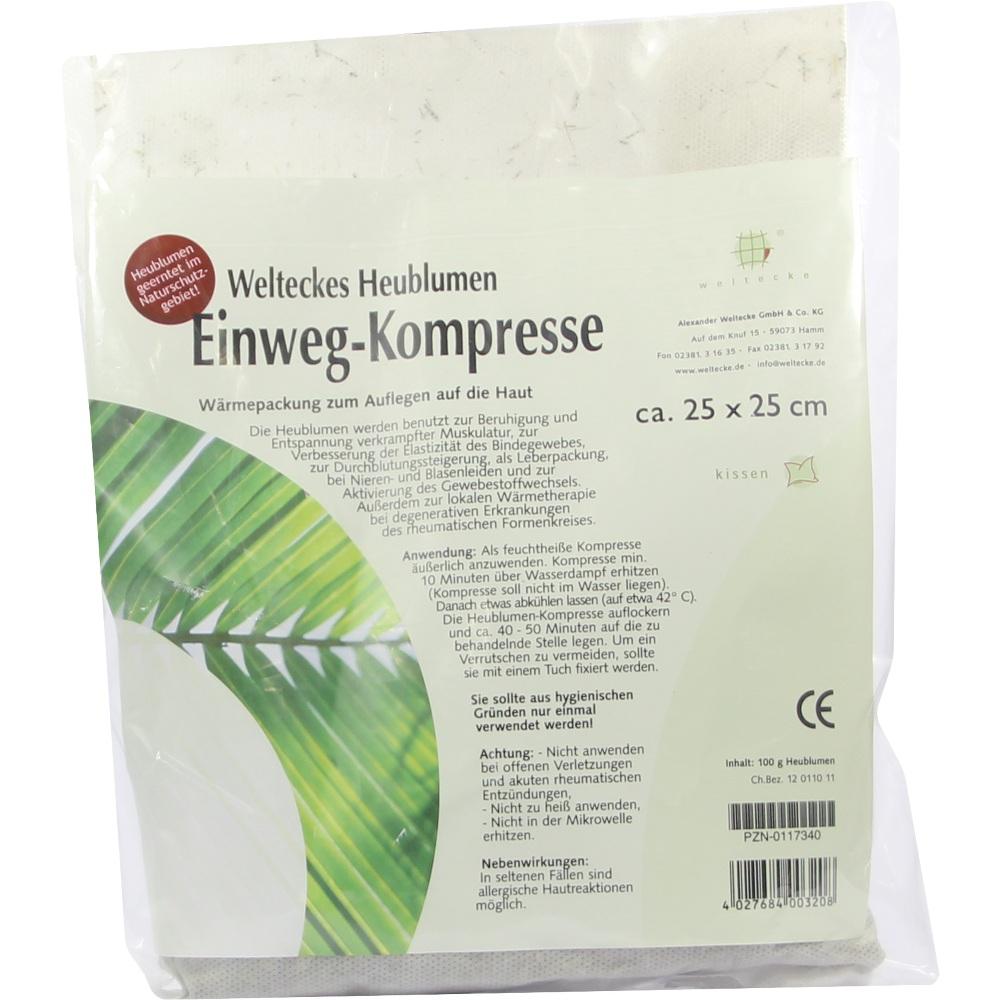 HEUBLUMEN EINWEG-Kompresse 25x25 cm 1 St Kompressen