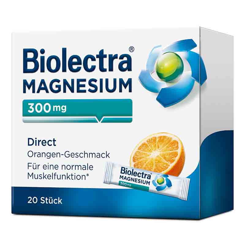 Biolectra MAGNESIUM 300mg Direct Orange 20 St Pellets