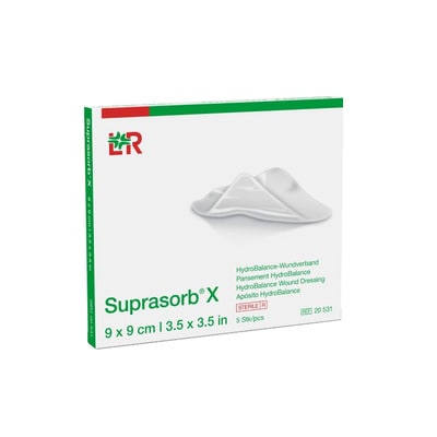 SUPRASORB X HydroBalance Wundverb.9x9 cm 5 St Verband
