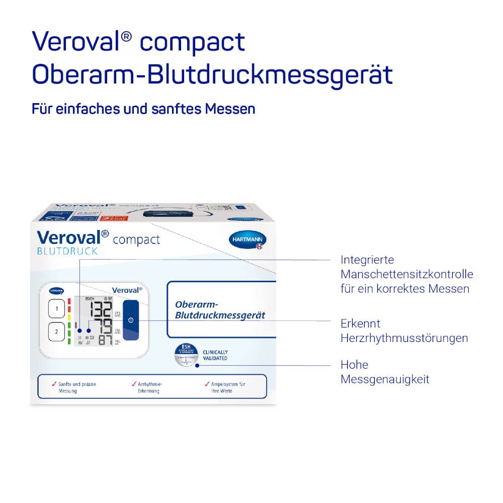 Veroval Compact Oberarm-Blutdruckmessgerät 1 St