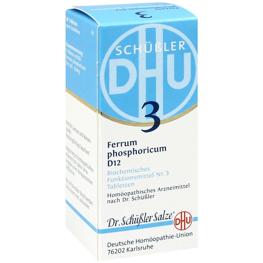 DHU Schüßler-Salz Nr. 3 Ferrum phosphoricum D12 80 St Tabletten