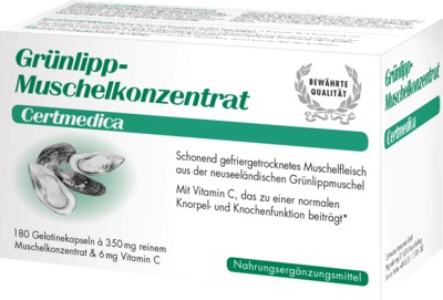 GRÜNLIPPMUSCHEL KONZENTRAT Kapseln 180 St Kapseln