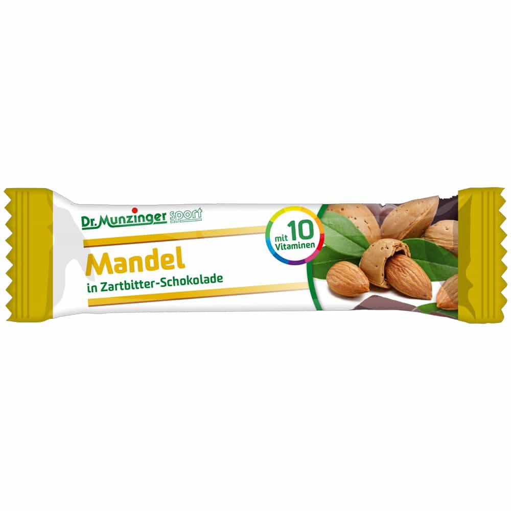 DR.MUNZINGER Fruchtschnitte Mandel schokoliert 40 g