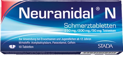 Neuranidal N Schmerztabletten 10 St Tabletten