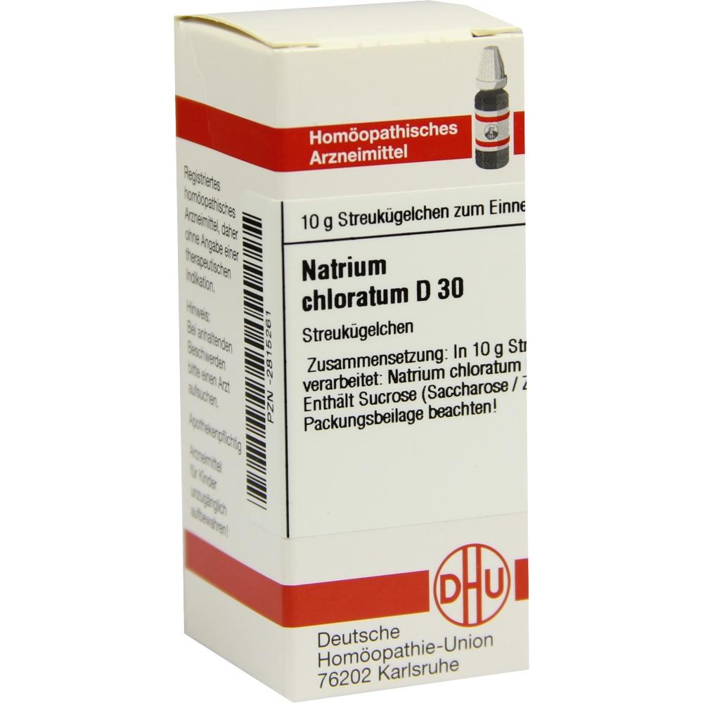 NATRIUM CHLORATUM D 30 Globuli 10 g Globuli