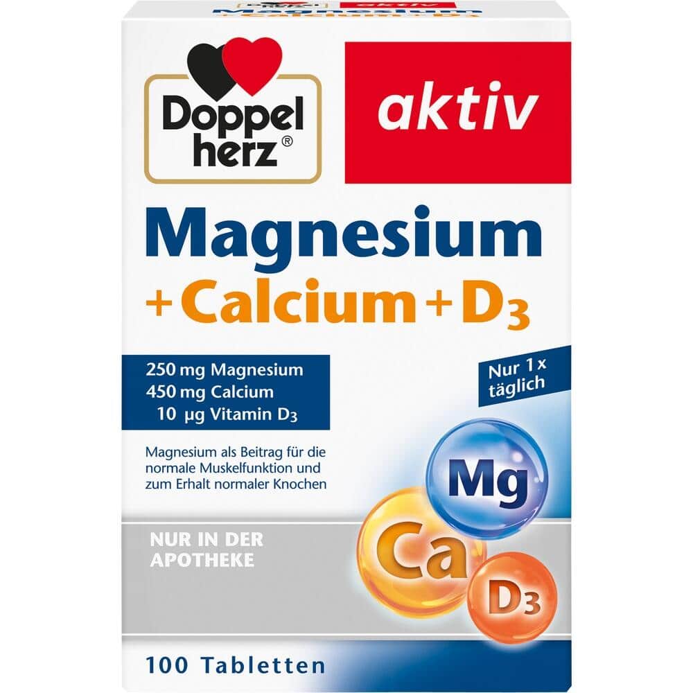 Doppelherz aktiv Magnesium + Calcium + D3  100 St Tabletten