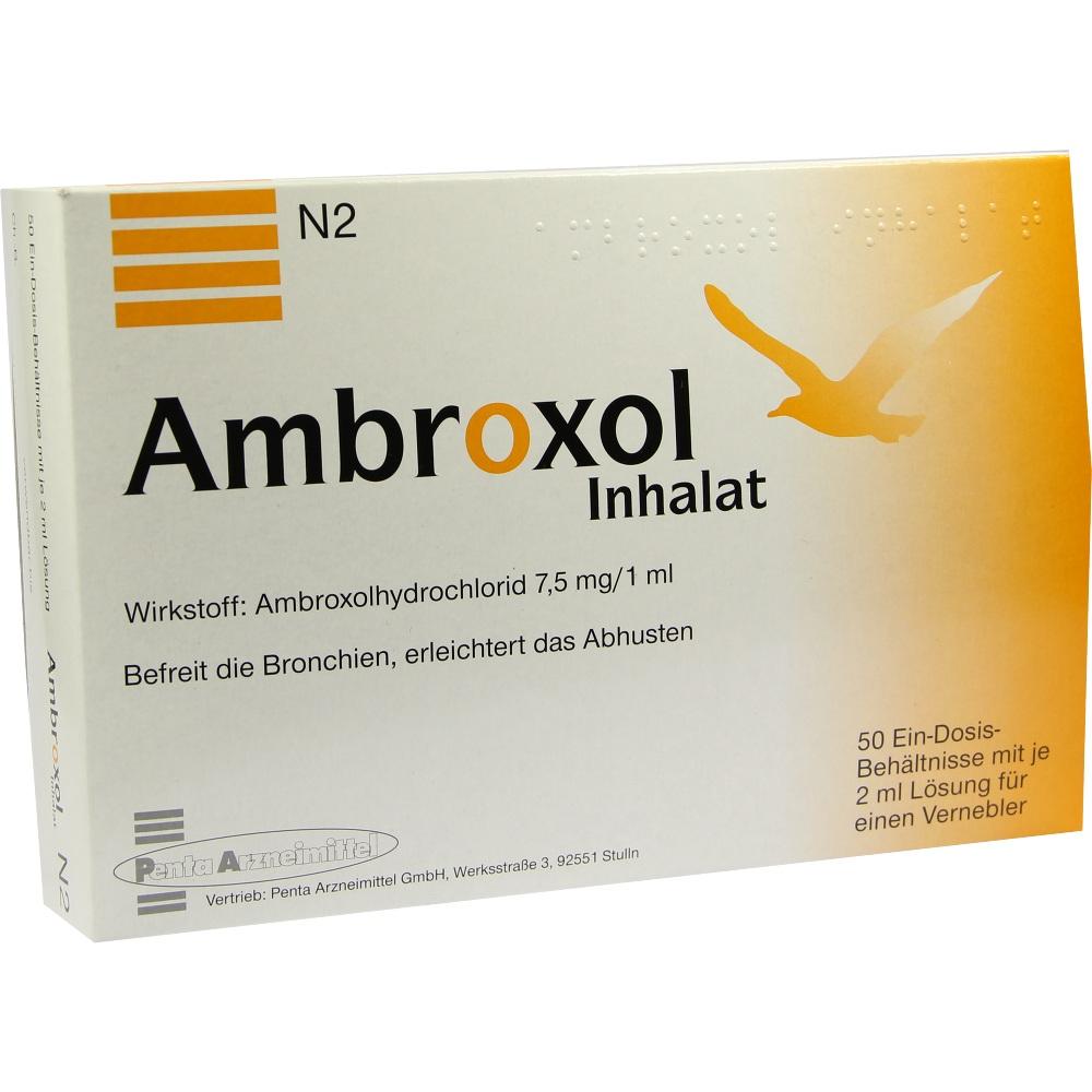 Ambroxol Inhalat 15ml/2ml 50X2 ml Lösung für einen Vernebler