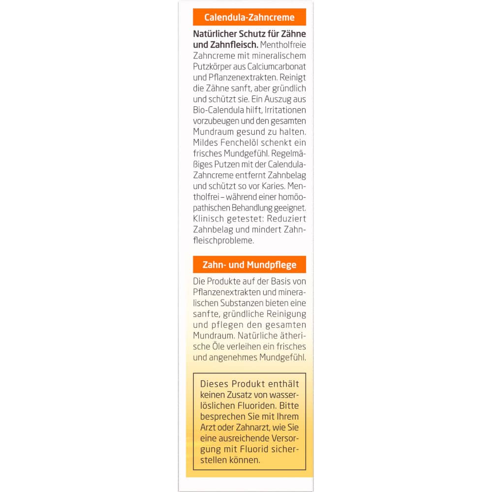 WELEDA Calendula-Zahncreme 75 ml Zahnpasta