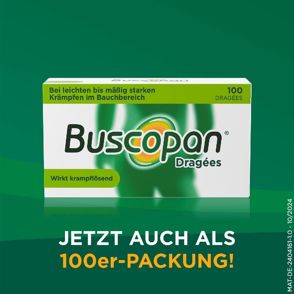 Buscopan Dragees - bei Bauchschmerzen & Bauchkrämpfen 50 St Überzogene Tabletten