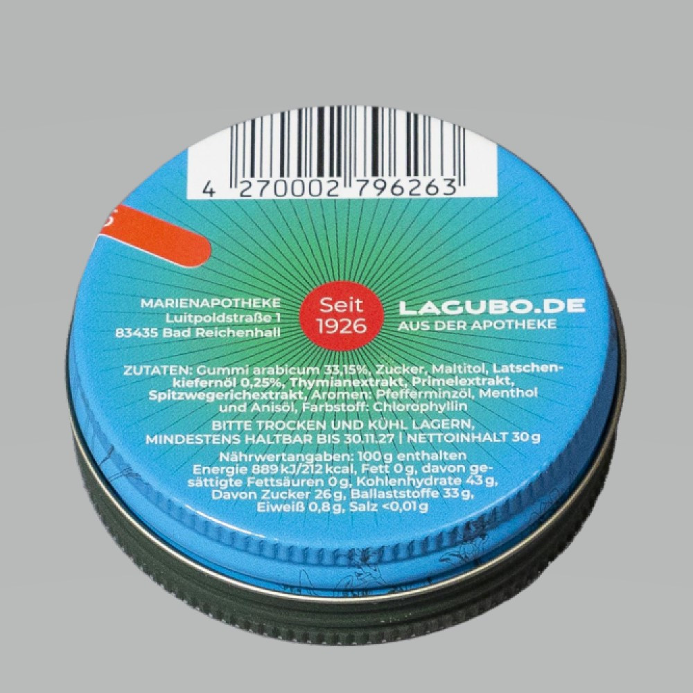 LAGUBO BALSAM FÜR HALS & STIMME 30 g Pastillen