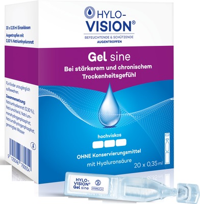 HYLO-VISION Gel sine Einzeldosispipetten 20X0.35 ml Einzeldosispipetten