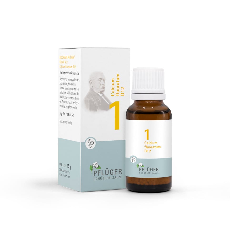 Schüßler-Salz Nr. 1 Calcium fluoratum D12 15 g Globuli