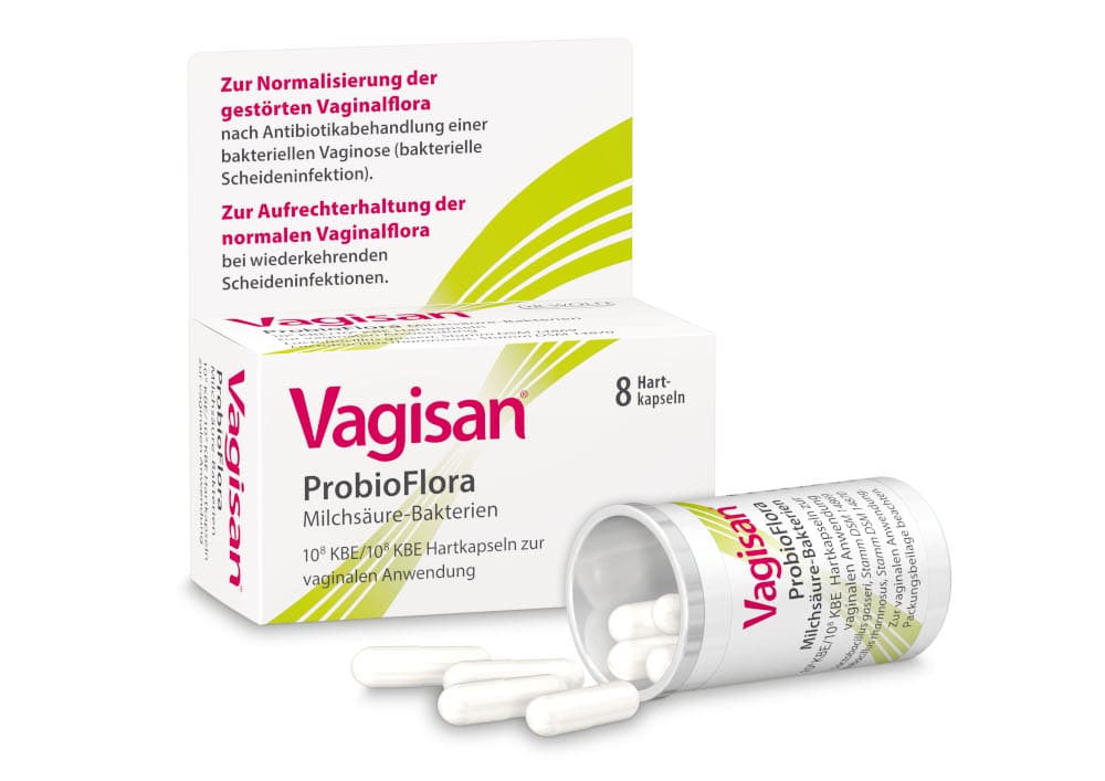 Vagisan ProbioFlora Milchsäure-Bakterien - Vaginalkapseln 8 St Vaginalkapseln