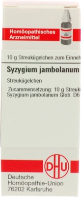 SYZYGIUM JAMBOLANUM D 6 Globuli 10 g Globuli