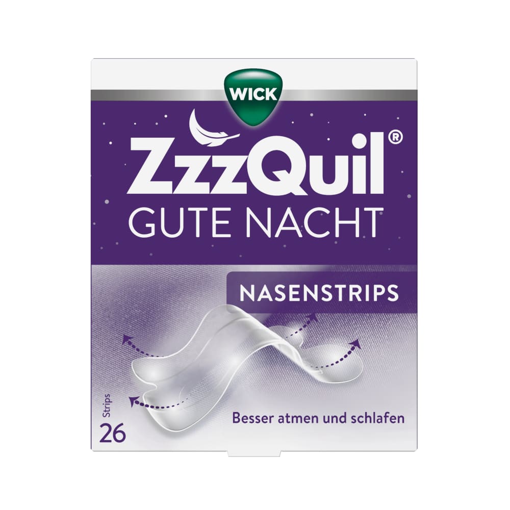 WICK ZzzQuil GUTE NACHT NASENSTRIPS 26 St Pflaster