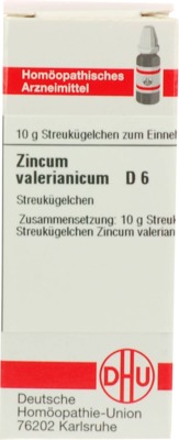 ZINCUM VALERIANICUM D 6 Globuli 10 g Globuli