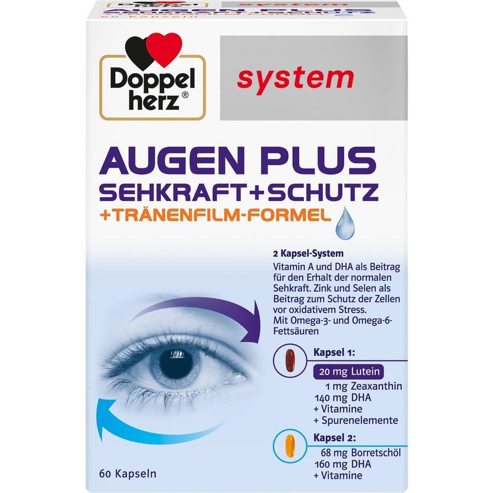 Doppelherz system AUGEN PLUS SEHKRAFT+SCHUTZ  60 St Kapseln
