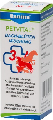 Canina PETVITAL BACH-BLÜTEN MISCHUNG Nr. 3 Globuli vet. 10 g Globuli