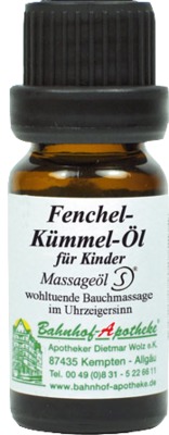 Fenchel-Kümmel-Öl für Kinder Massageöl 10 ml Öl