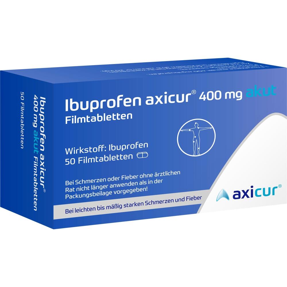 Ibuprofen axicur 400 mg akut 50 St Filmtabletten