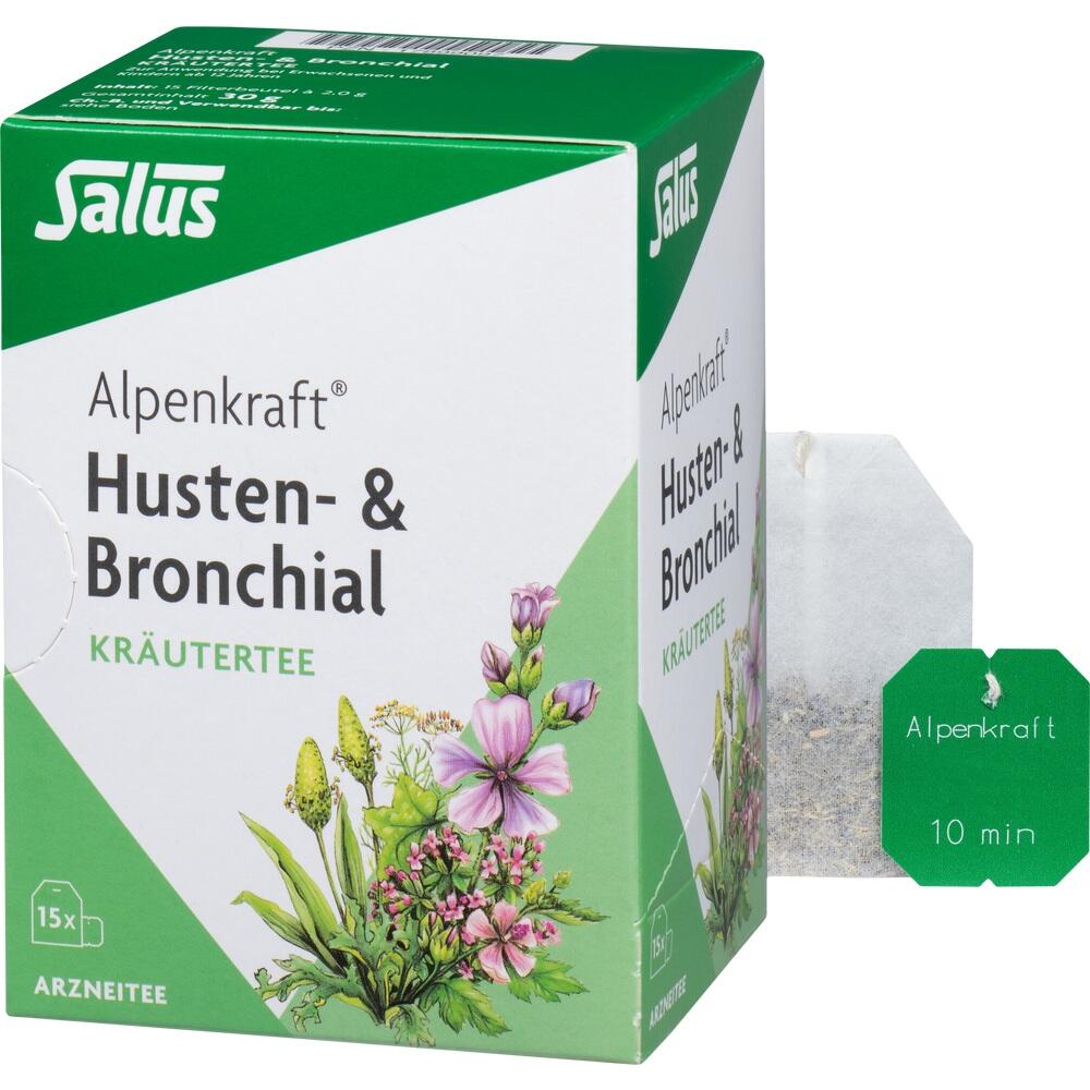 Salus Alpenkraft Kräutertee Husten-& Bronchialtee 15 St Filterbeutel